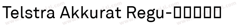 Telstra Akkurat Regu字体转换